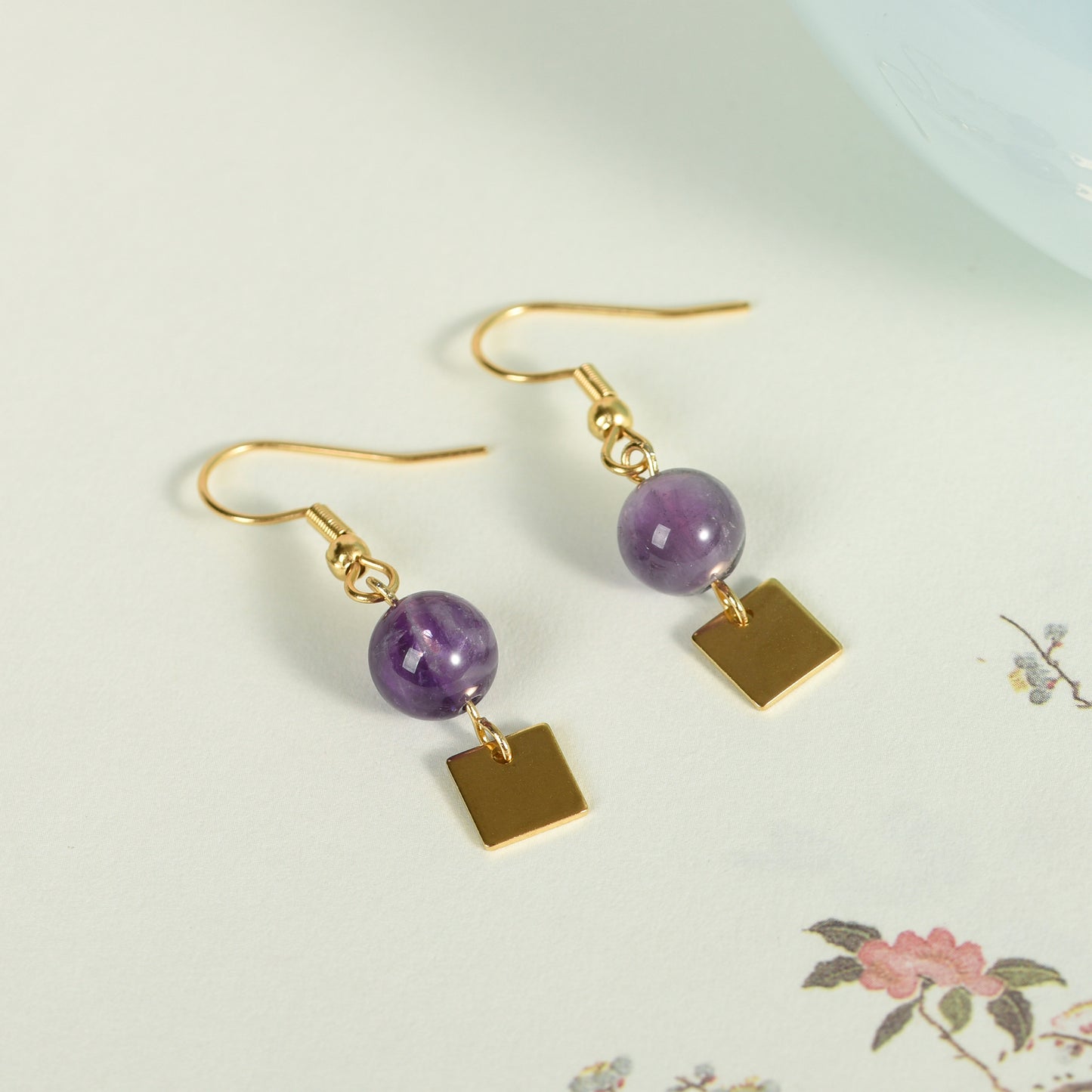 Crystal Square Earrings