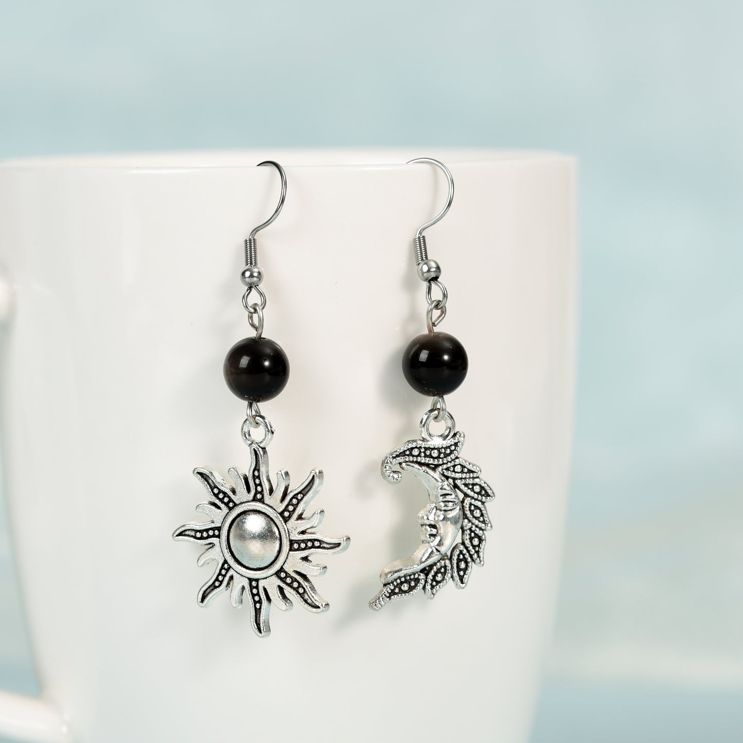 Solar & Lunar Gemstone Earrings