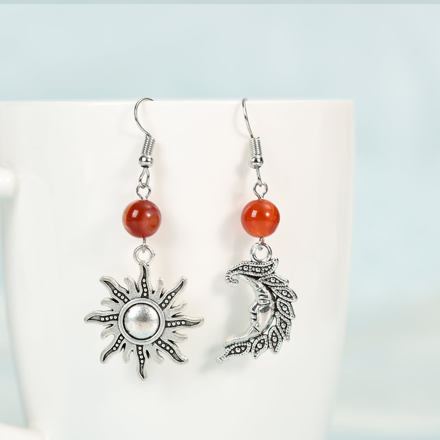 Solar & Lunar Gemstone Earrings