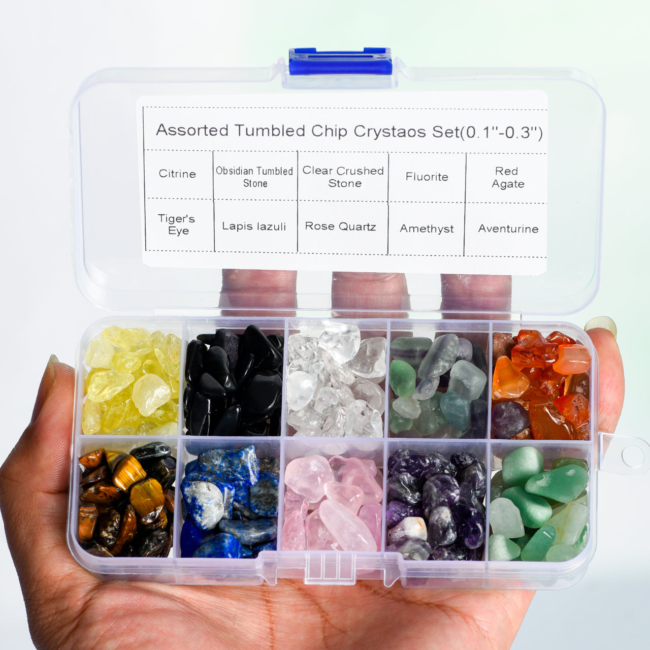 Crystal Mineral Specimen Collection Kit (tumbled or chips)
