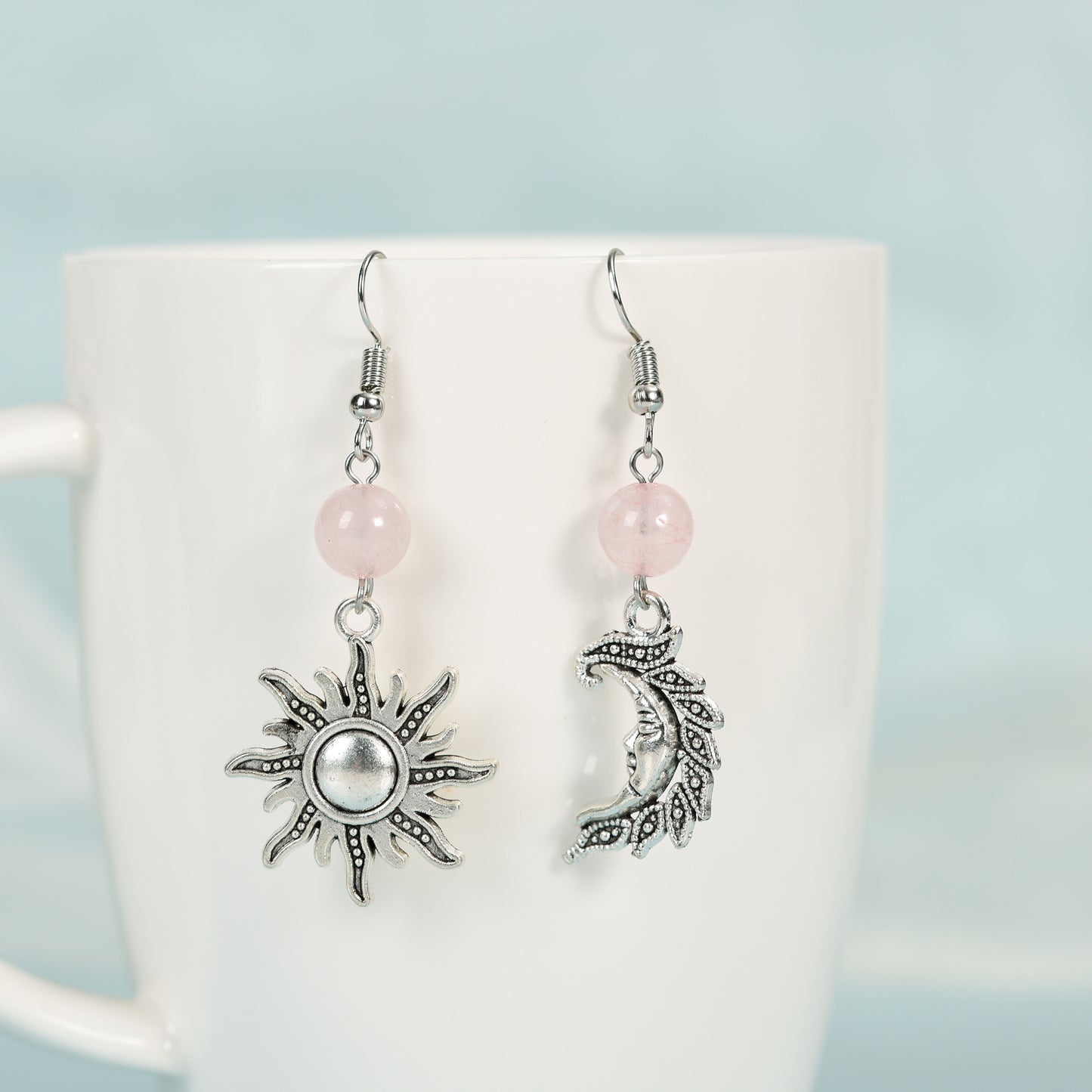 Solar & Lunar Gemstone Earrings