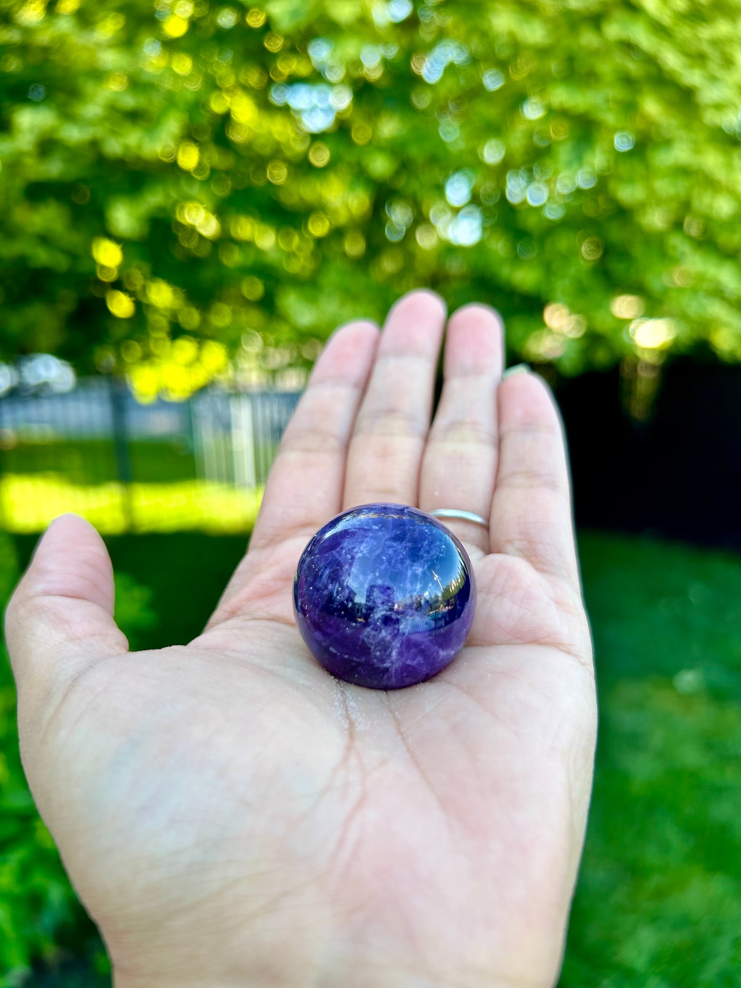 Amethyst sphere