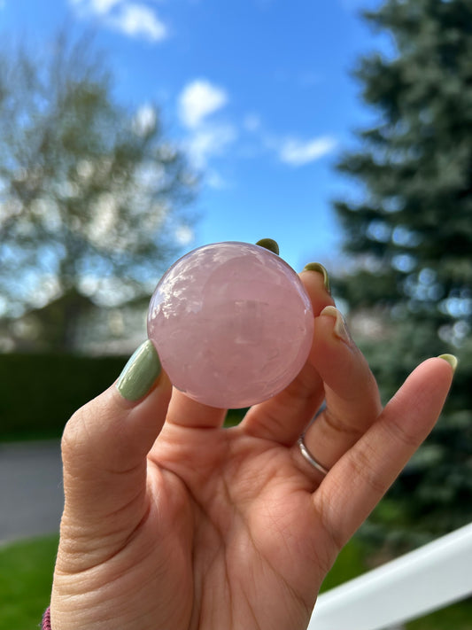 Rose Quartz Sphere - Brazil