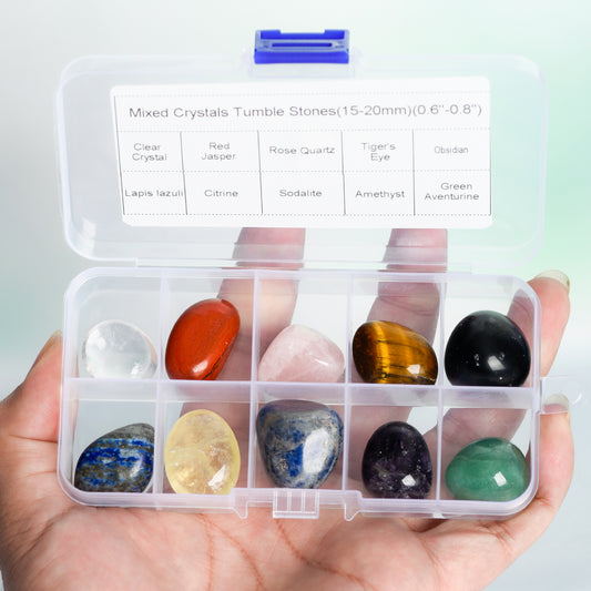 Crystal Mineral Specimen Collection Kit (tumbled or chips)